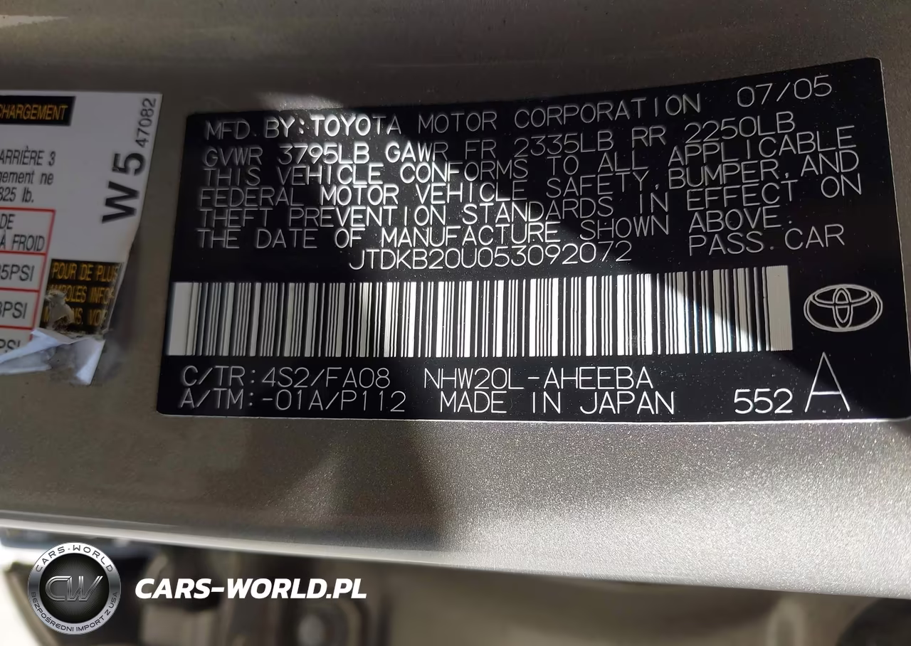 2005 Toyota Prius VIN:JTDKB20U053092072 - 9
