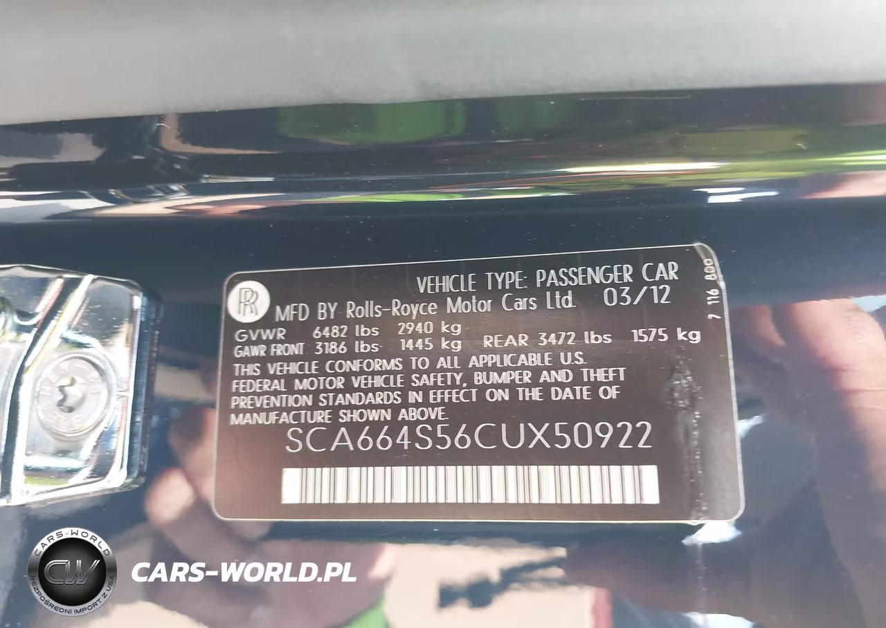 2012 Rolls-Royce Ghost VIN:SCA664S56CUX50922 - 9