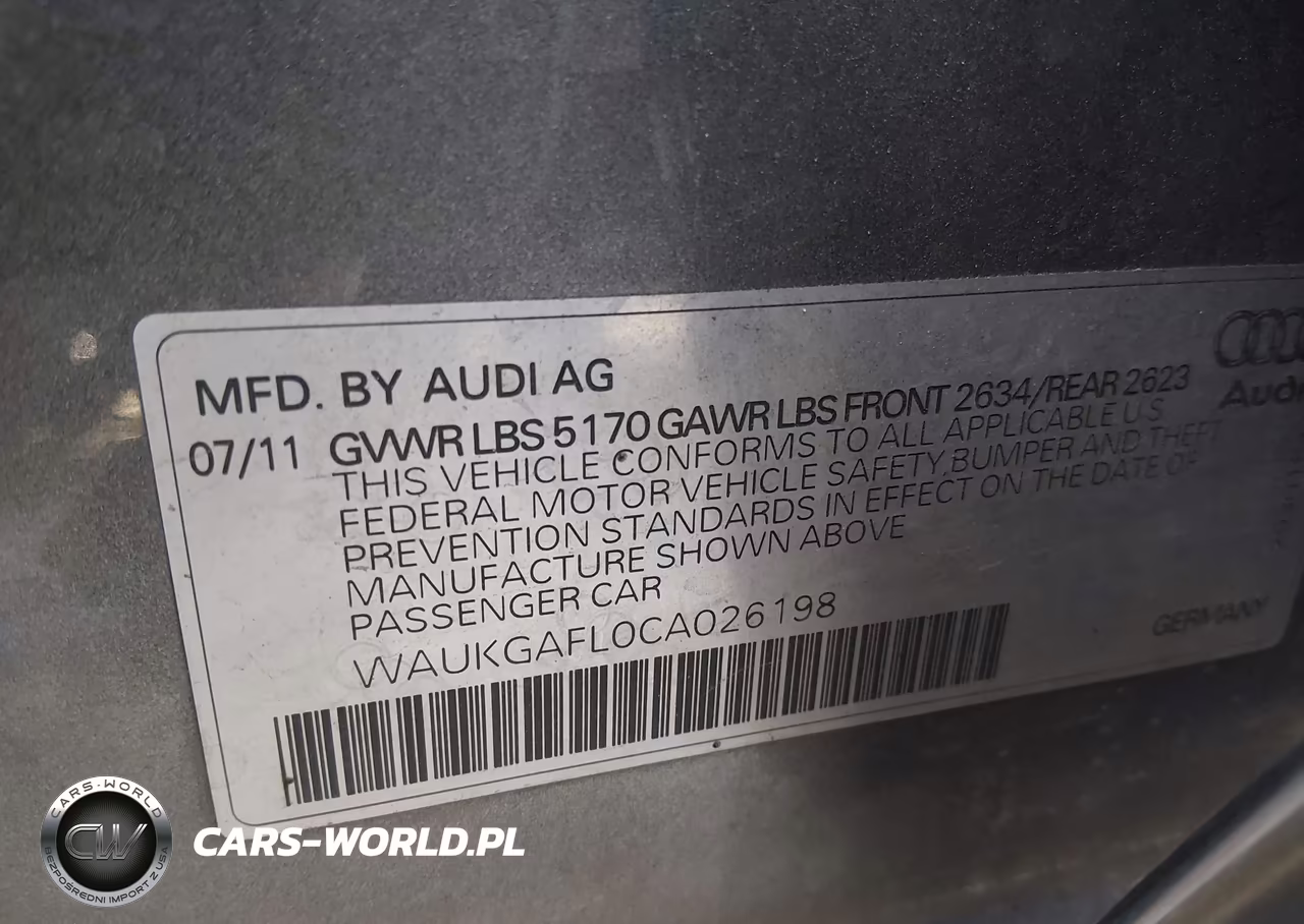 2012 Audi S4 3.0 Premium Plus VIN:WAUKGAFL0CA026198 - 9
