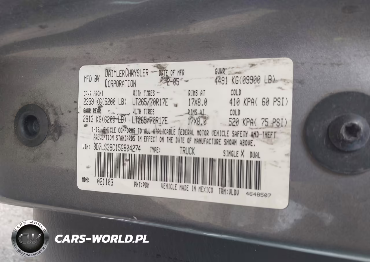 2005 Dodge Ram 3500 Slt-Laramie VIN:3D7LS38C15G804274 - 9