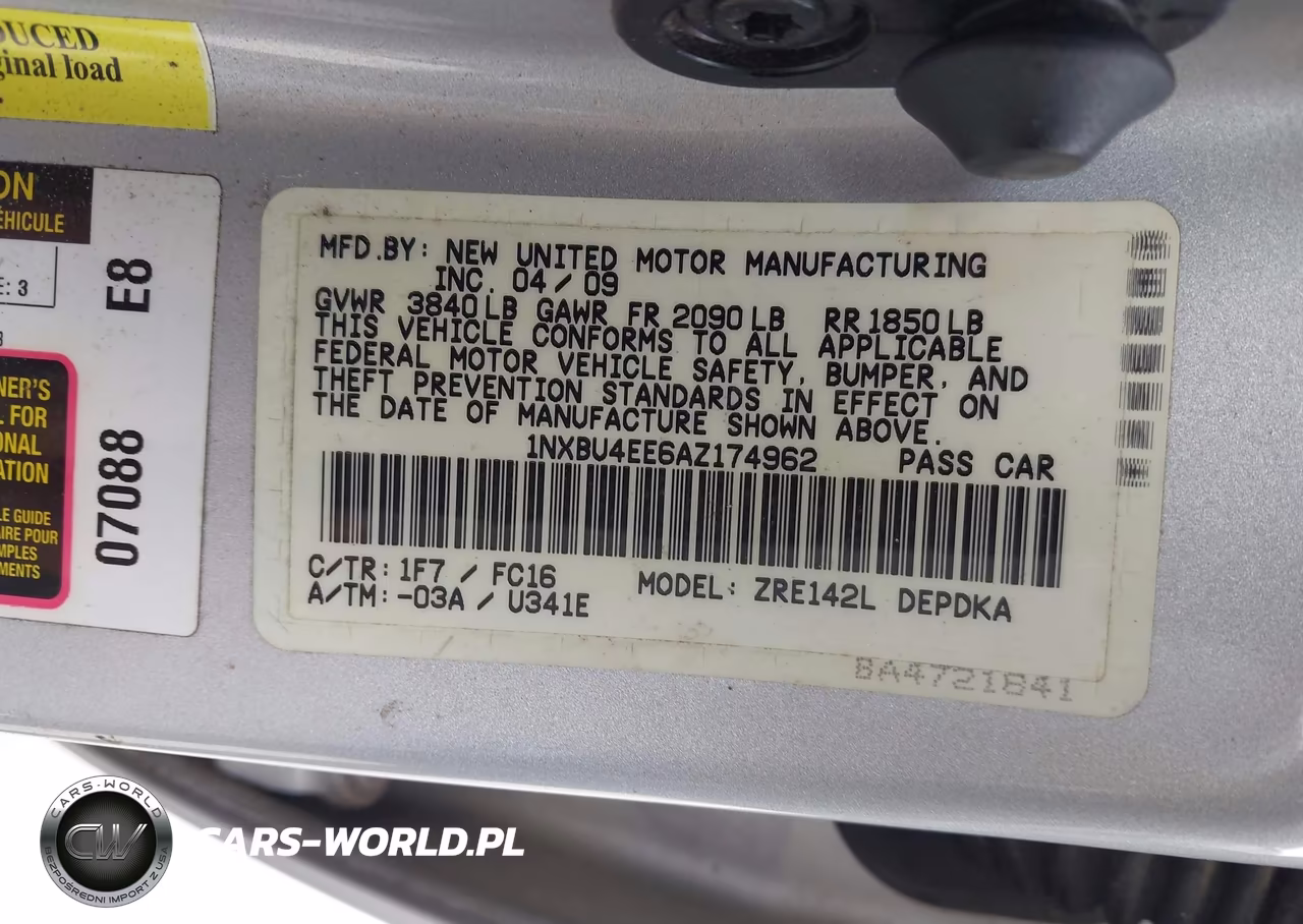 2010 Toyota Corolla Le VIN:1NXBU4EE6AZ174962 - 9