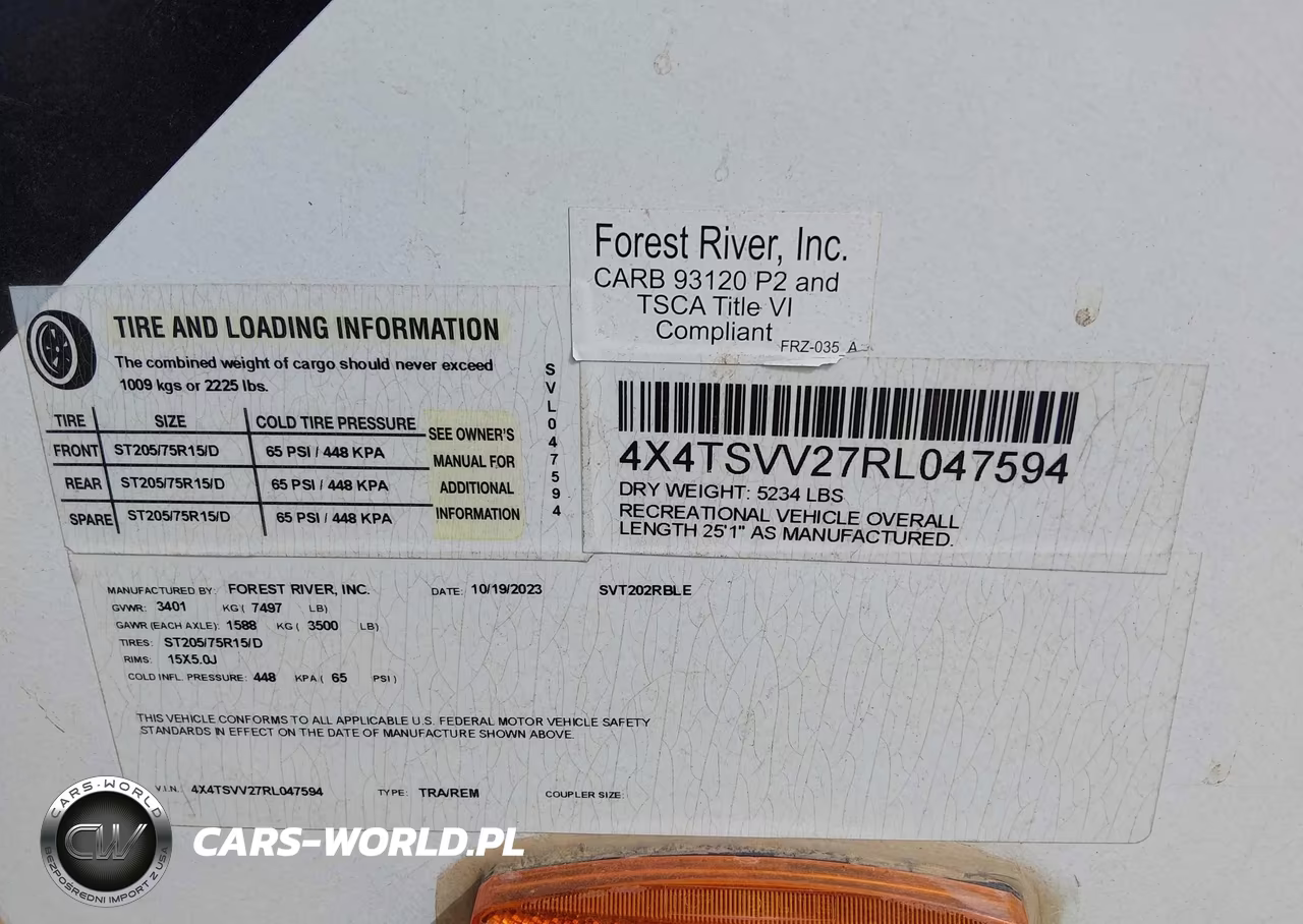 2024 Forest River Surveyor VIN:4X4TSVV27RL047594 - 9