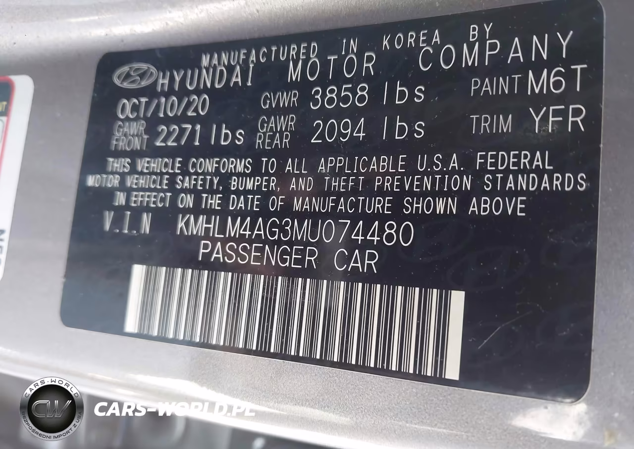 2021 Hyundai Elantra Sel VIN:KMHLM4AG3MU074480 - 9
