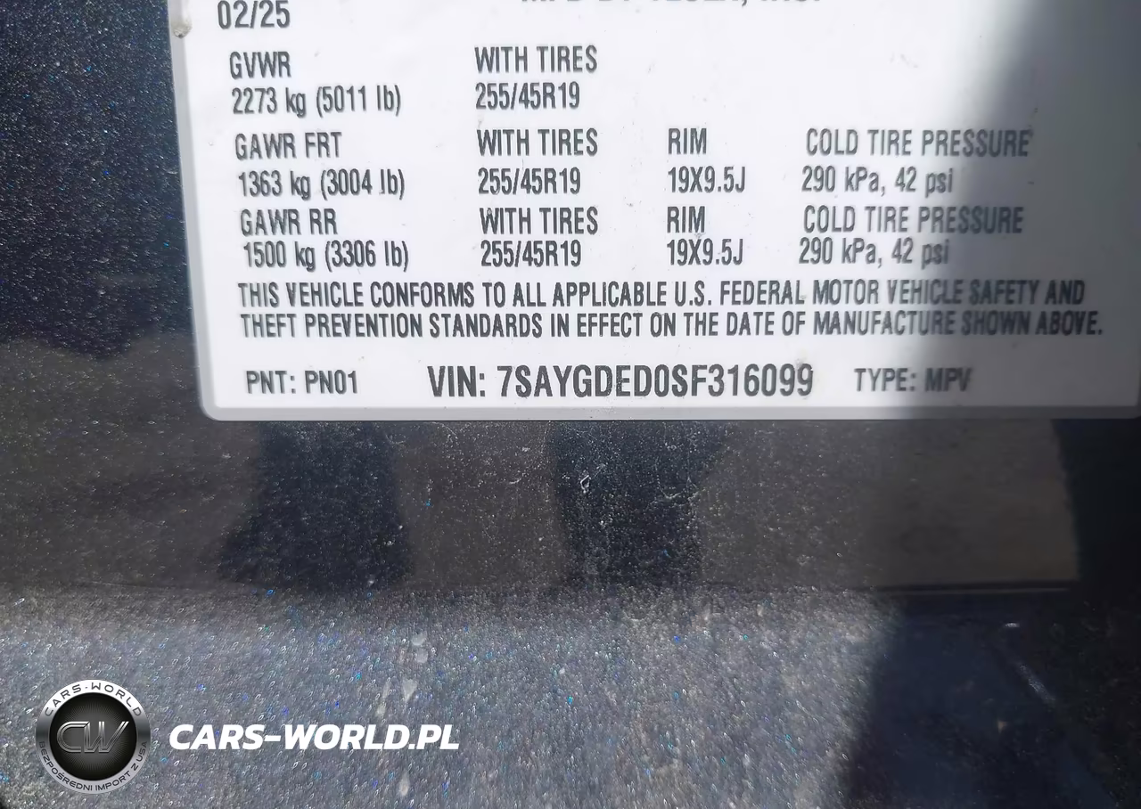 2025 Tesla Model Y Long Range Dual Motor Rear-Wheel Drive VIN:7SAYGDED0SF316099 - 9
