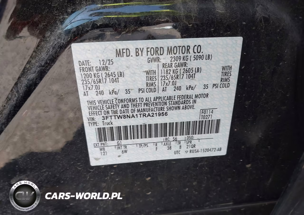 2026 Ford Maverick Tremor VIN:3FTTW8NA1TRA21956 - 9