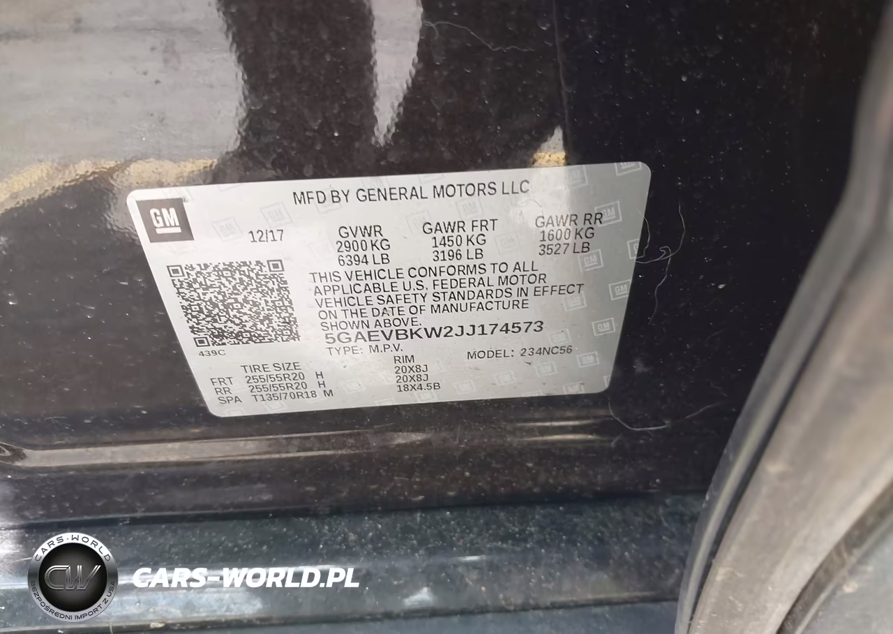 2018 Buick Enclave Premium VIN:5GAEVBKW2JJ174573 - 9