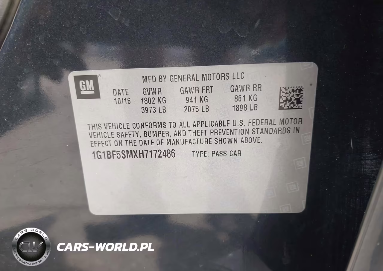 2017 Chevrolet Cruze Premier Auto VIN:1G1BF5SMXH7172486 - 9