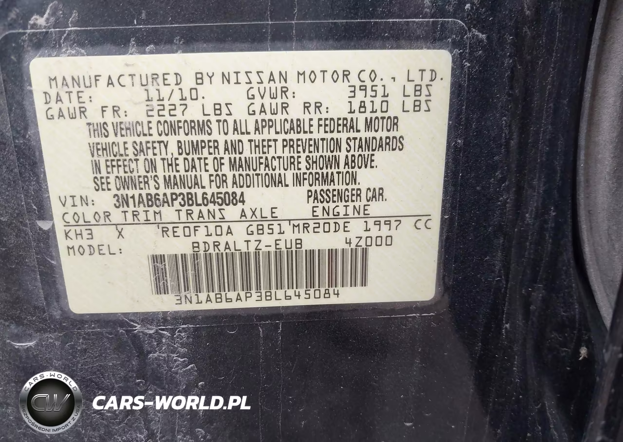 2011 Nissan Sentra 2.0Sr VIN:3N1AB6AP3BL645084 - 9