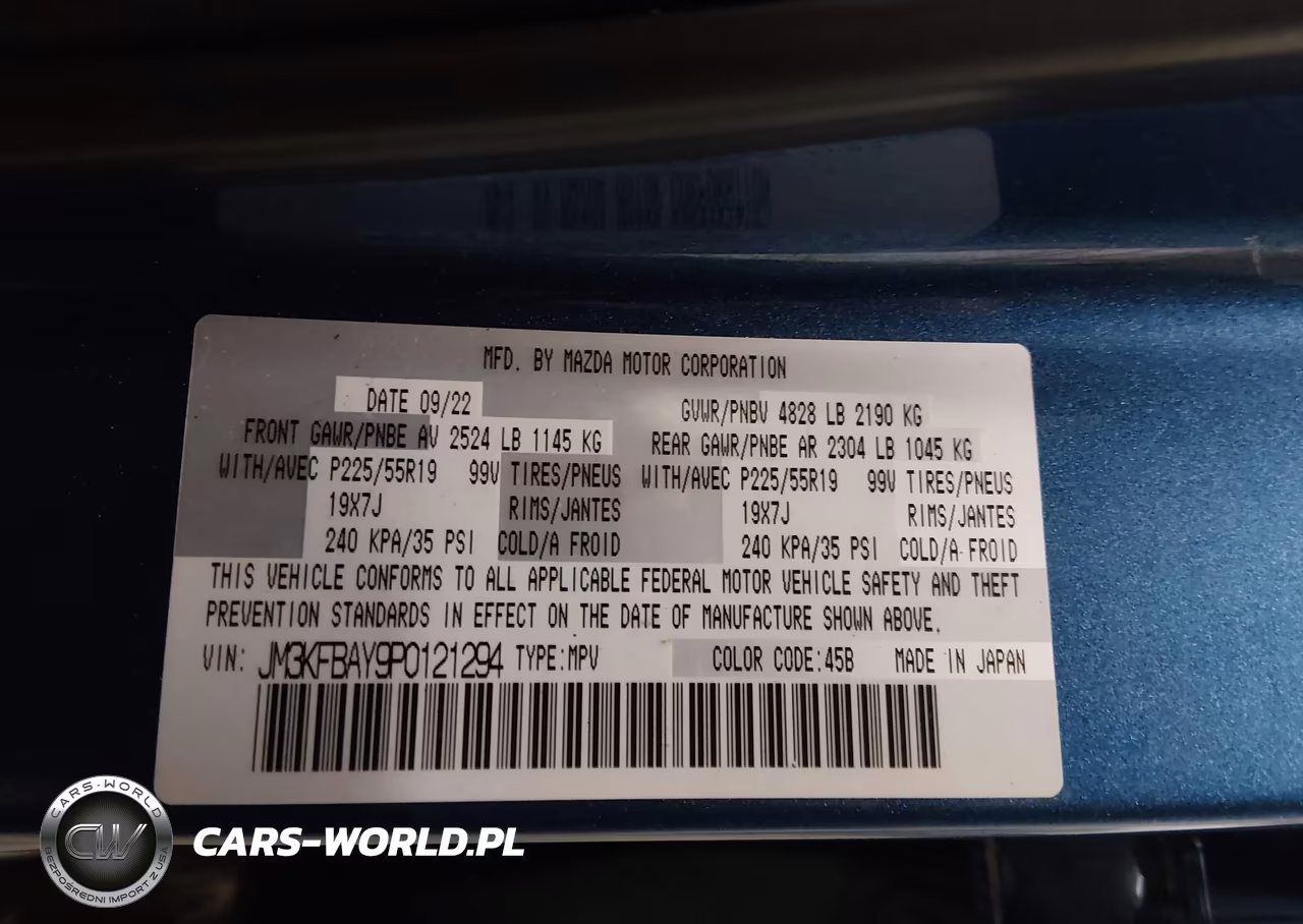 2023 Mazda Cx-5 2.5 Turbo VIN:JM3KFBAY9P0121294 - 9