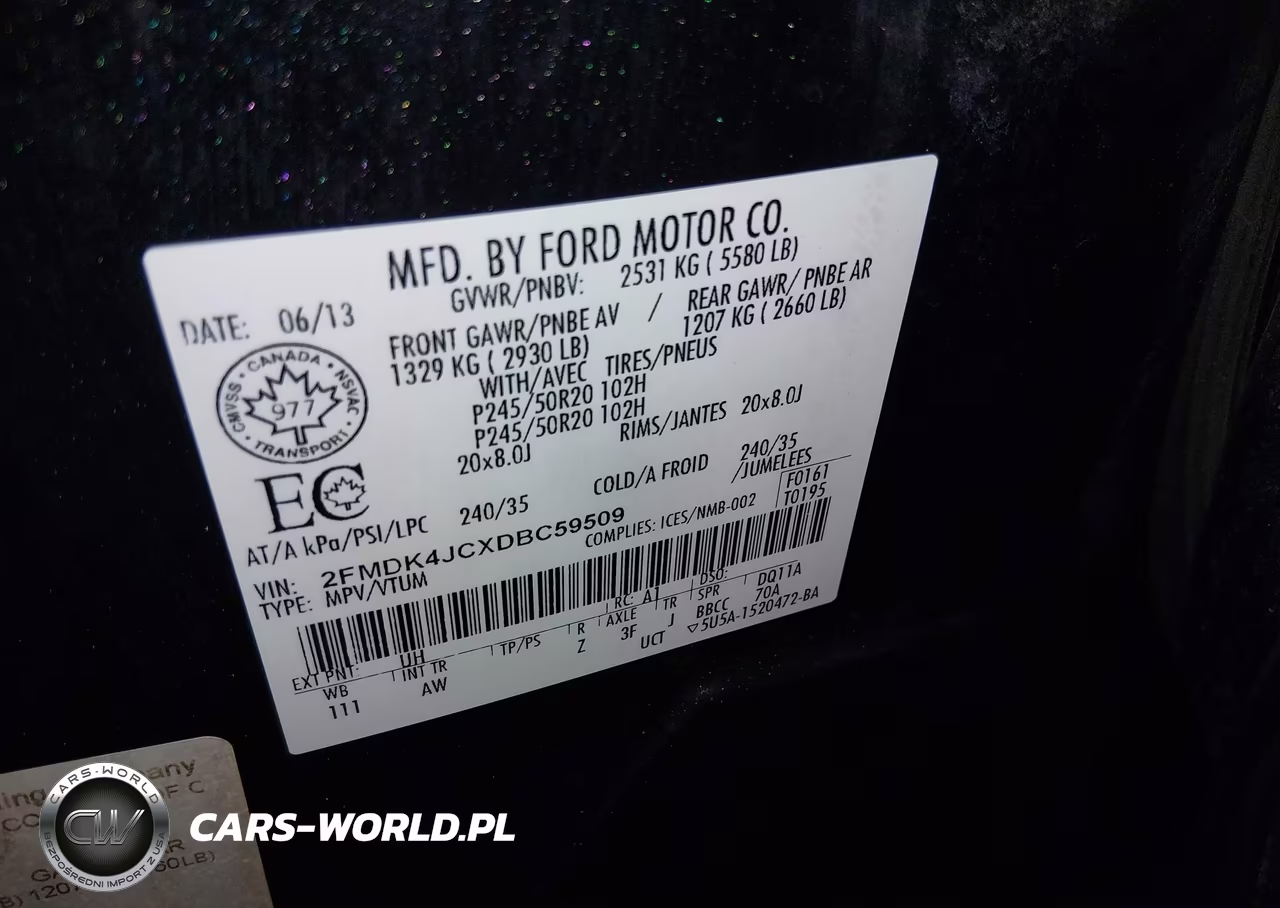 2013 Ford Edge Sel VIN:2FMDK4JCXDBC59509 - 9