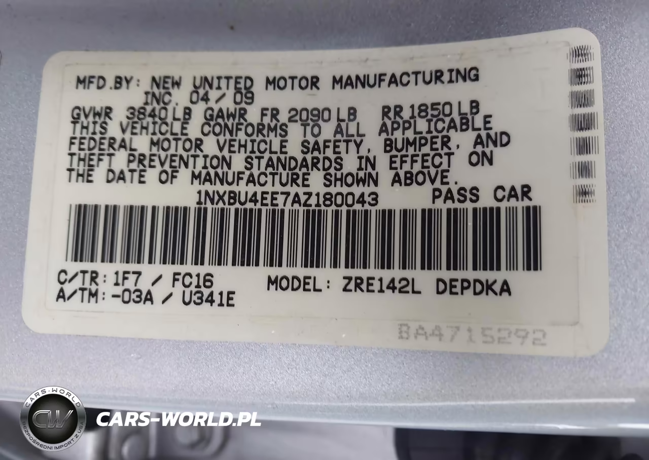 2010 Toyota Corolla Le VIN:1NXBU4EE7AZ180043 - 9
