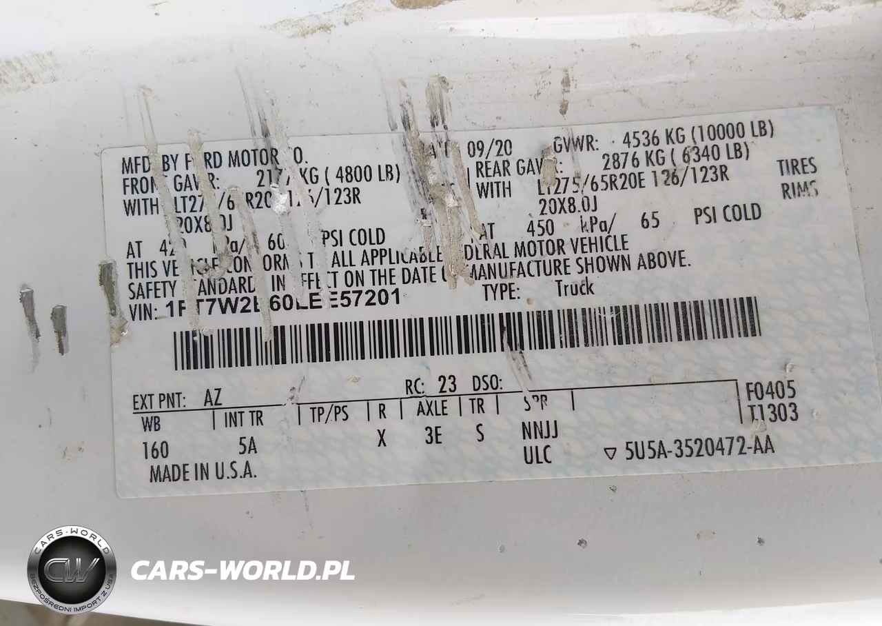 2020 Ford F-250 Lariat VIN:1FT7W2B60LEE57201 - 9