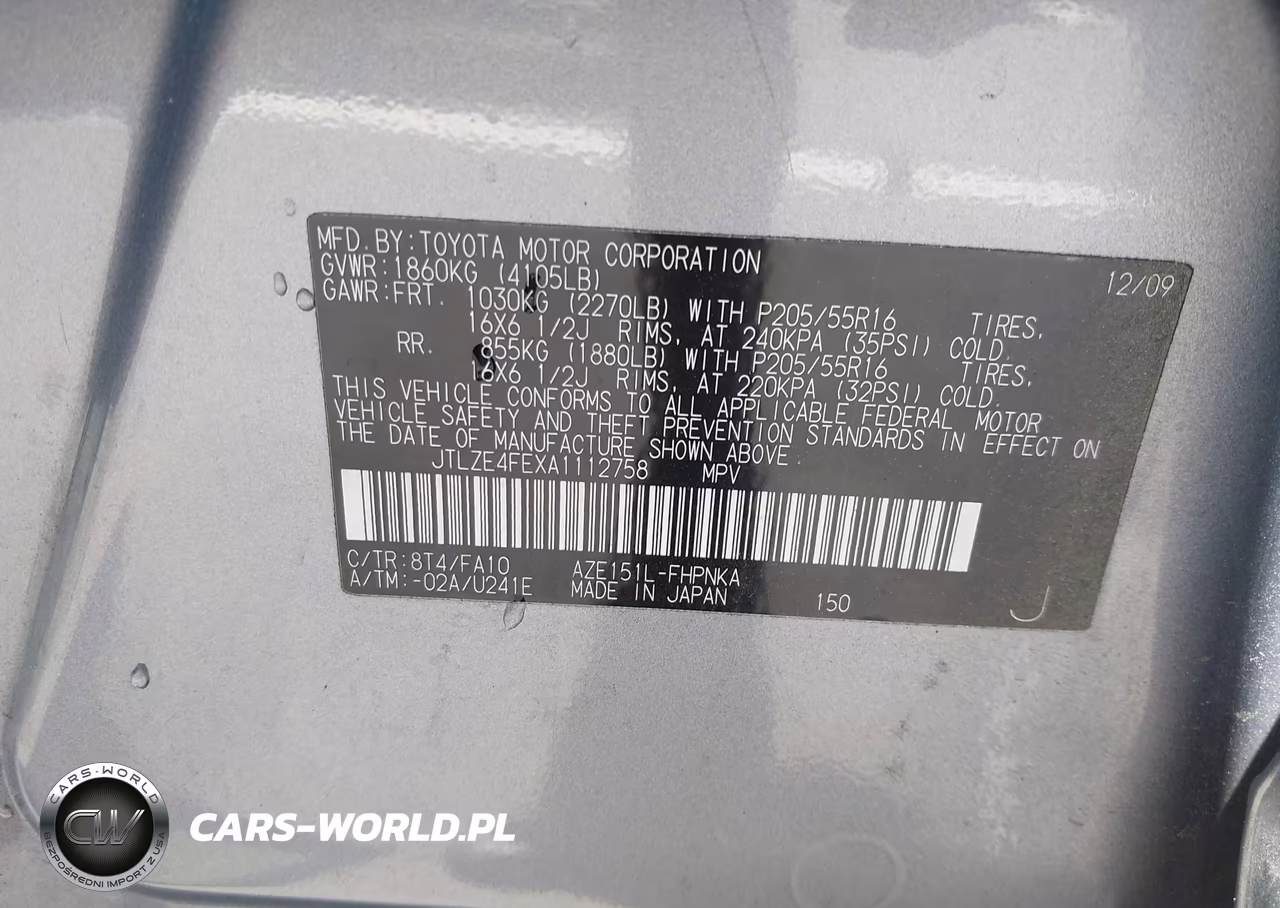 2010 Scion Xb VIN:JTLZE4FEXA1112758 - 9