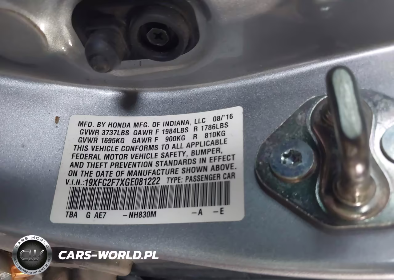 2016 Honda Civic Ex VIN:19XFC2F7XGE081222 - 9