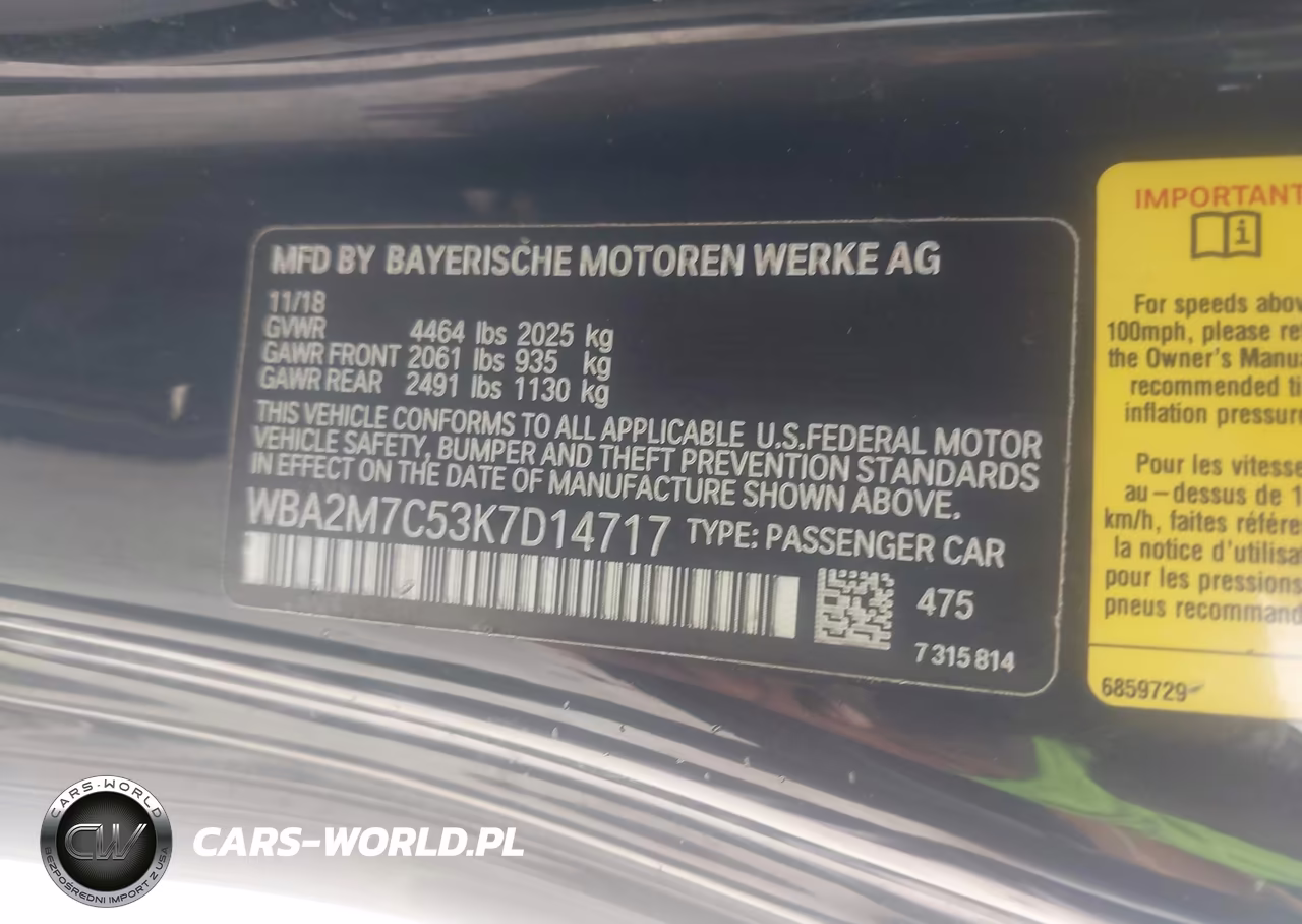 2019 BMW 230I VIN:WBA2M7C53K7D14717 - 9