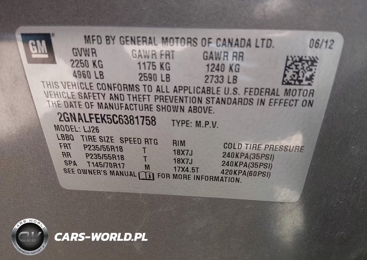 2012 Chevrolet Equinox Ltz VIN:2GNALFEK5C6381758 - 9