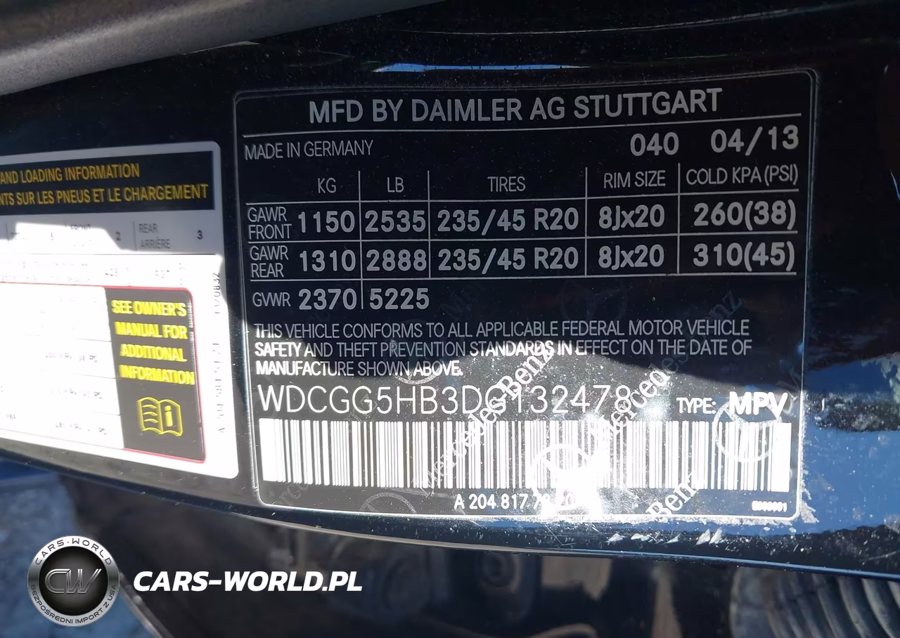 2013 Mercedes-Benz Glk 350 VIN:WDCGG5HB3DG132478 - 9