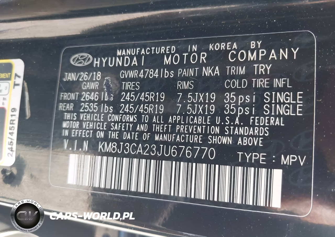 2018 Hyundai Tucson Limited VIN:KM8J3CA23JU676770 - 9