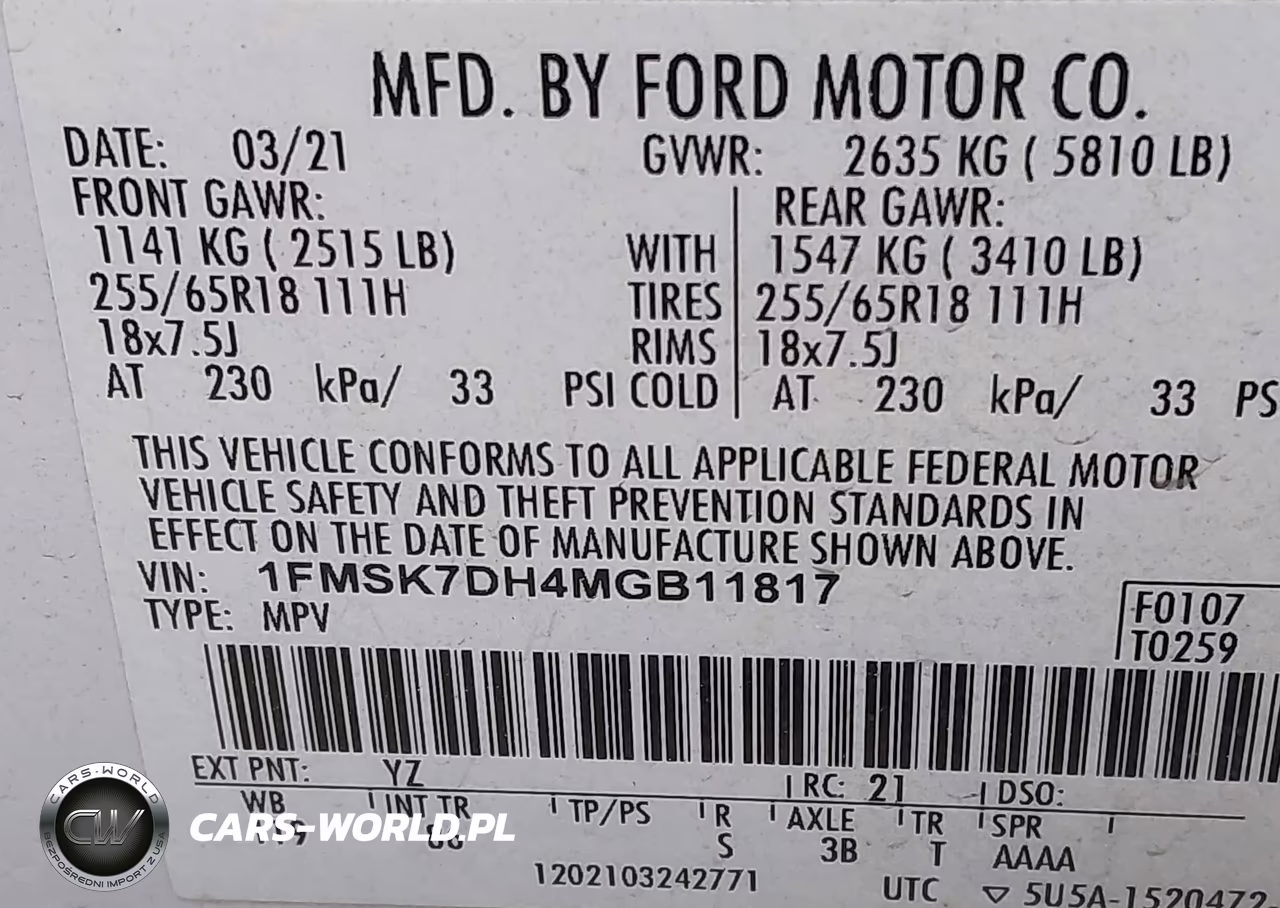 2021 Ford Explorer Xlt VIN:1FMSK7DH4MGB11817 - 9