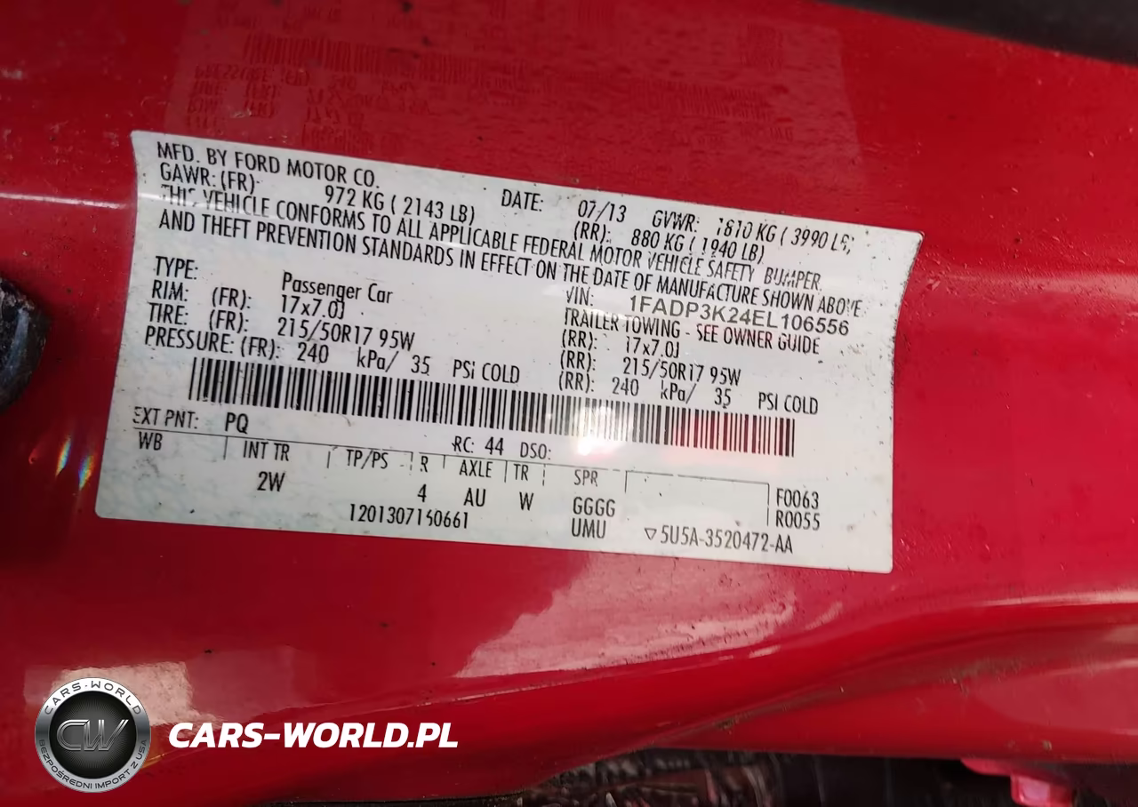 2014 Ford Focus Se VIN:1FADP3K24EL106556 - 9