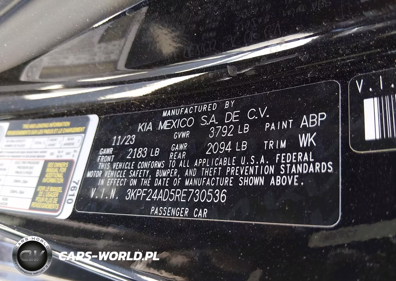 2024 Kia Forte Lxs VIN:3KPF24AD5RE730536 - 9