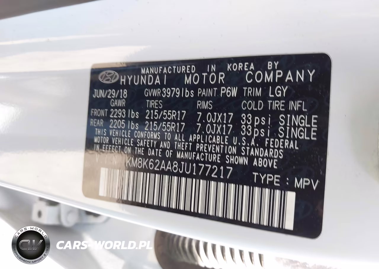 2018 Hyundai Kona Sel VIN:KM8K62AA8JU177217 - 9