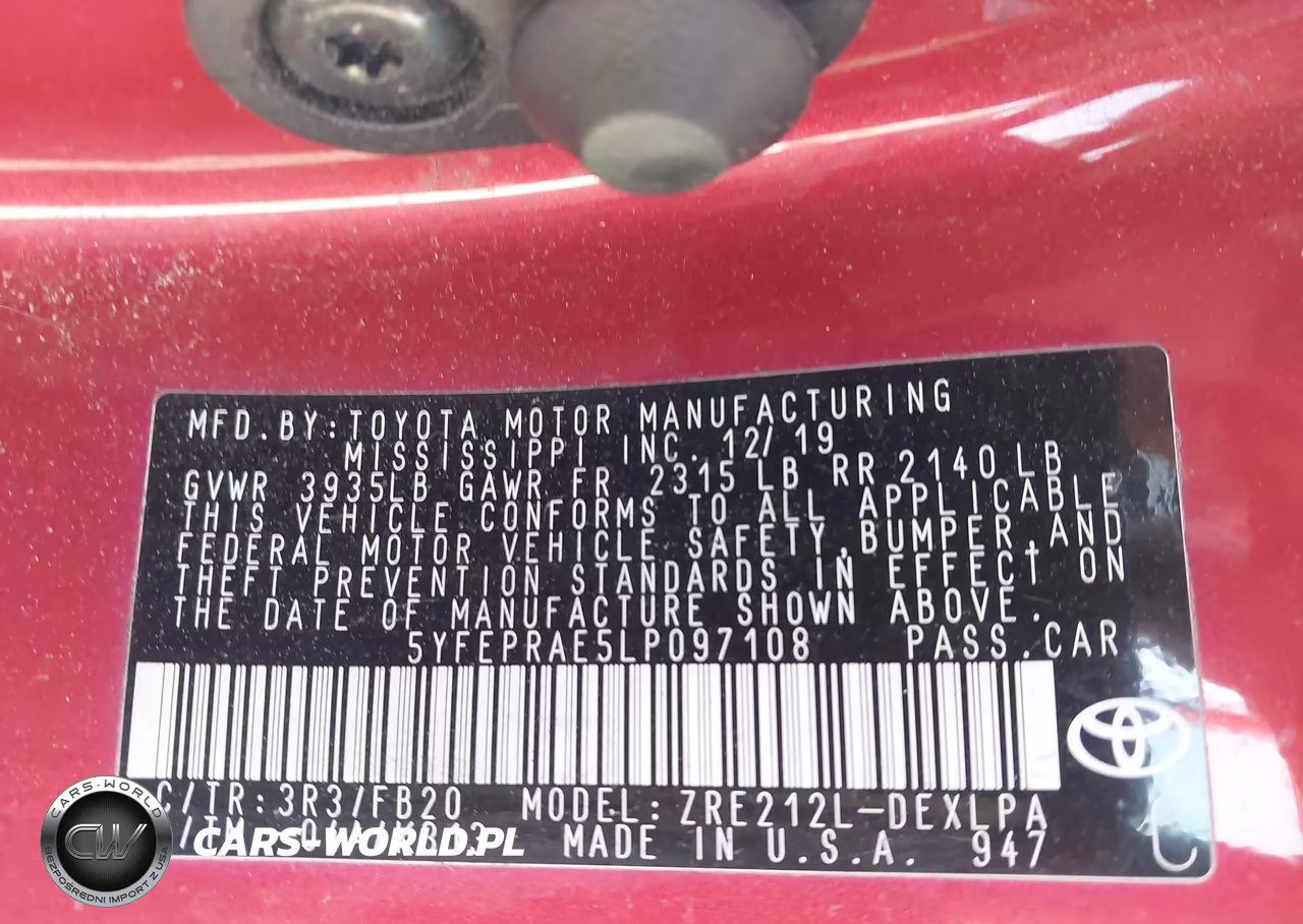 2020 Toyota Corolla Le VIN:5YFEPRAE5LP097108 - 9