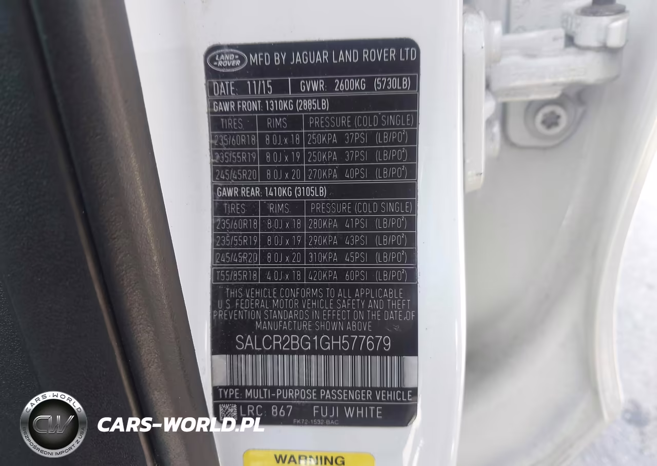 2016 Land Rover Discovery Sport Hse VIN:SALCR2BG1GH577679 - 9