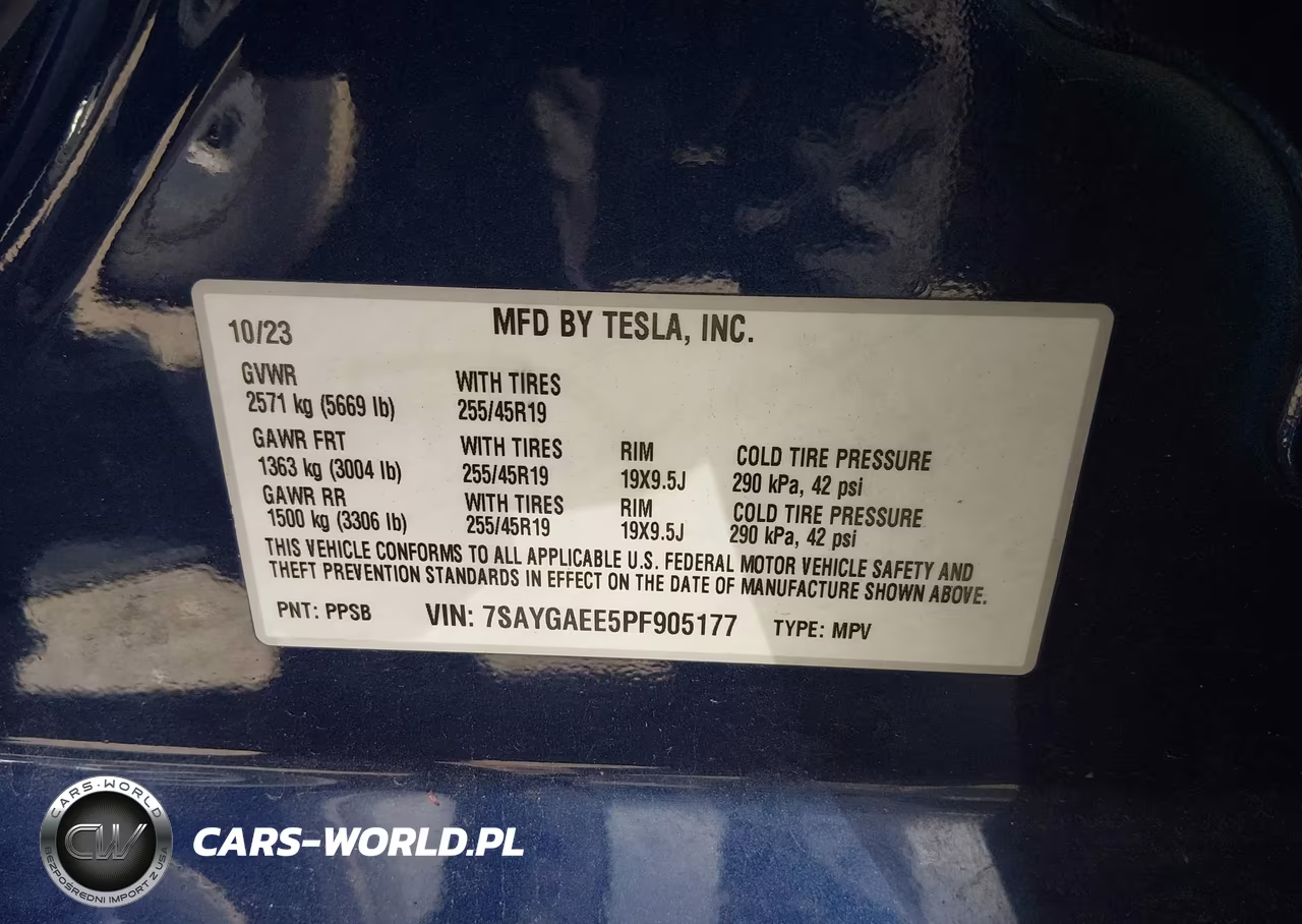2023 Tesla Model Y Awd-Long Range Dual Motor All-Wheel Drive VIN:7SAYGAEE5PF905177 - 9