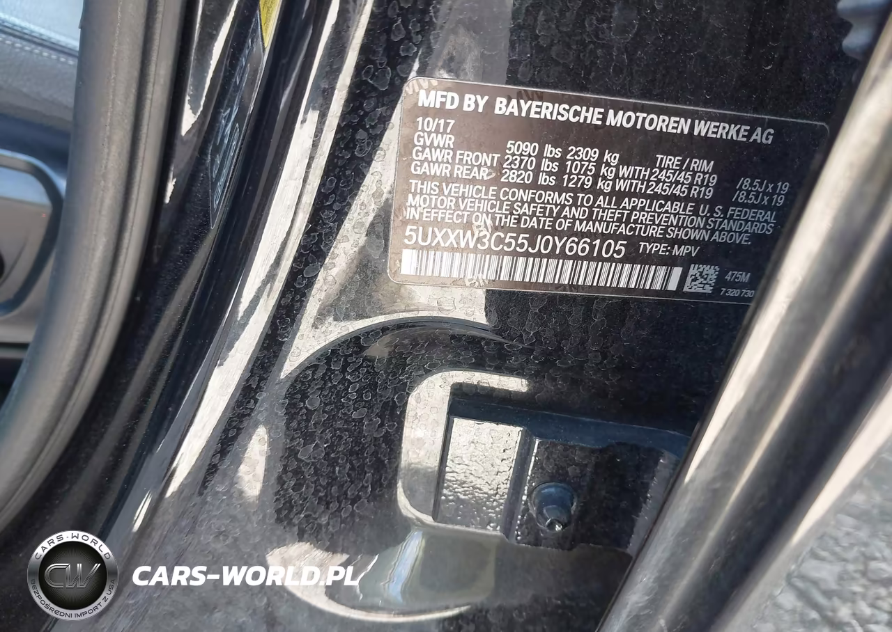 2018 BMW X4 xDrive28I VIN:5UXXW3C55J0Y66105 - 9