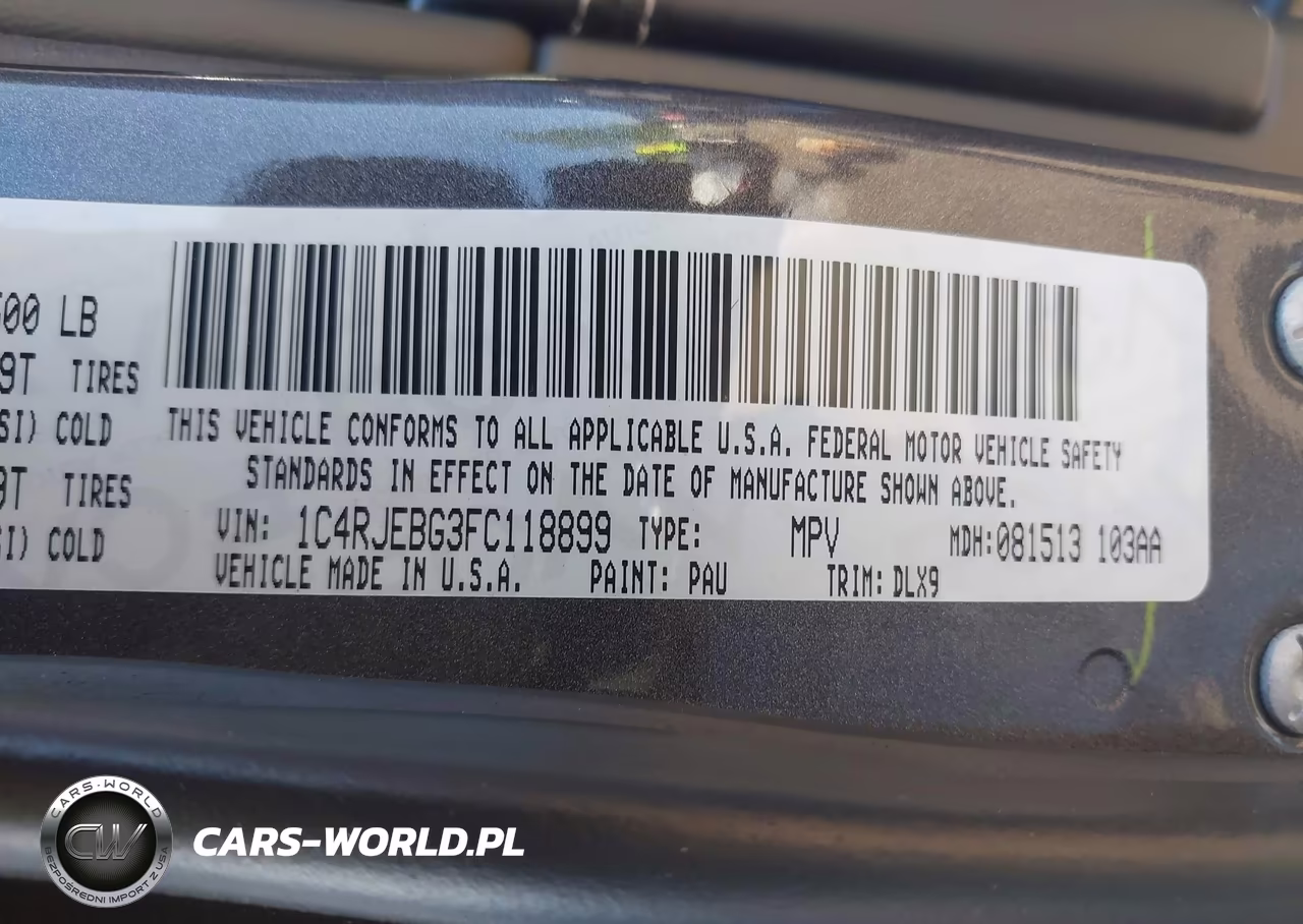 2015 Jeep Grand Cherokee Limited VIN:1C4RJEBG3FC118899 - 9