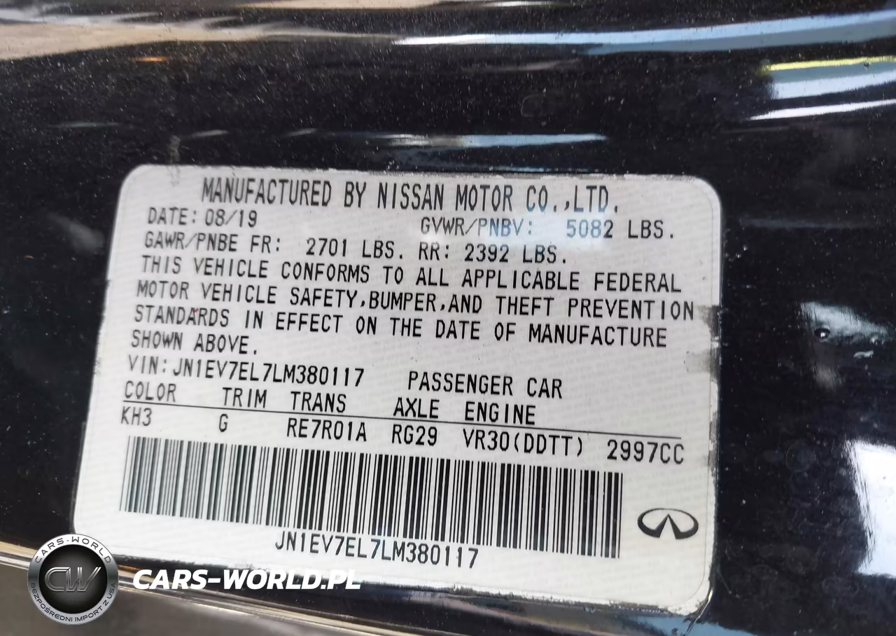 2020 Infiniti Q60 Luxe Awd VIN:JN1EV7EL7LM380117 - 9