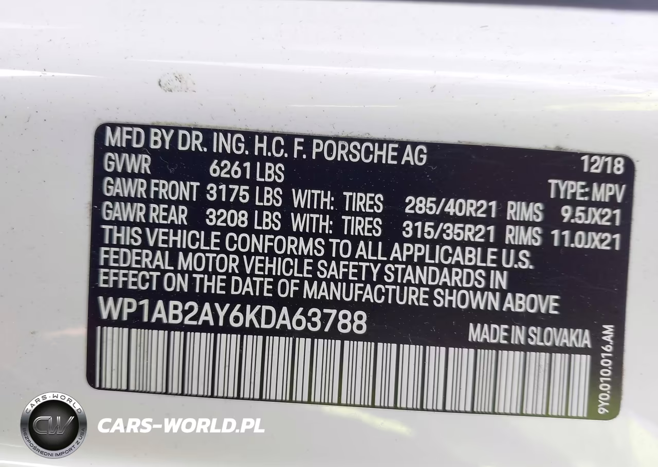 2019 Porsche Cayenne S VIN:WP1AB2AY6KDA63788 - 9
