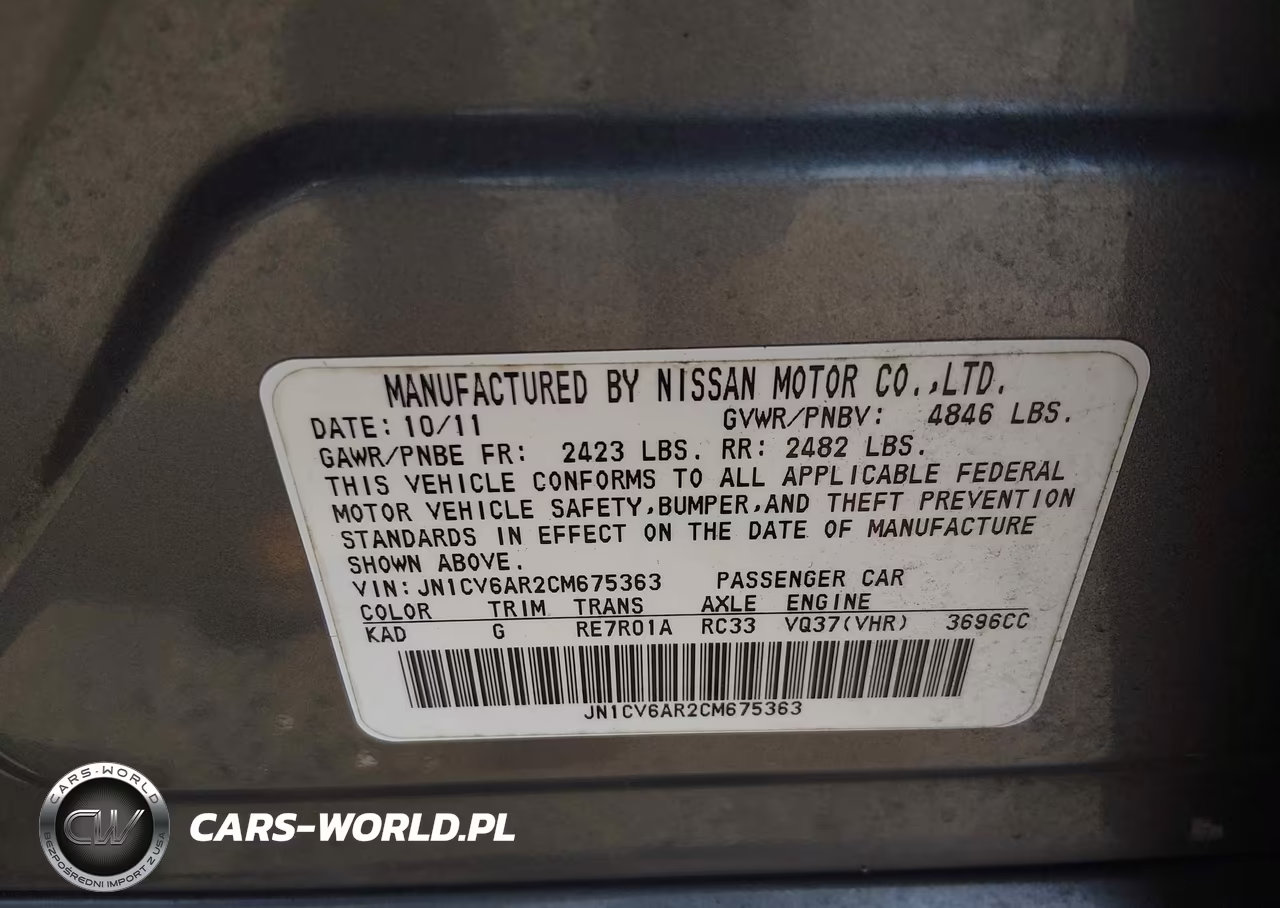 2012 Infiniti G37X VIN:JN1CV6AR2CM675363 - 9