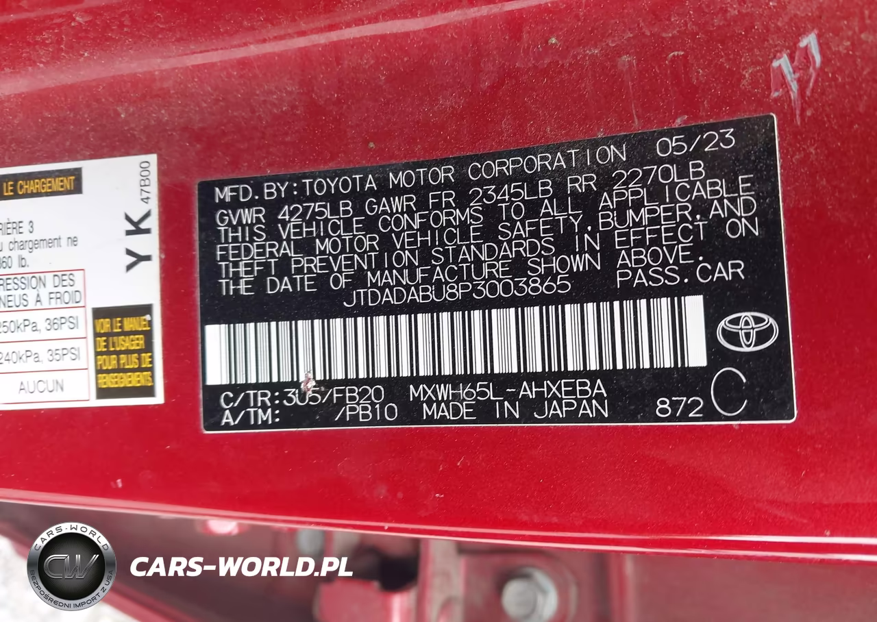 2023 Toyota Prius Le Awd-E VIN:JTDADABU8P3003865 - 9