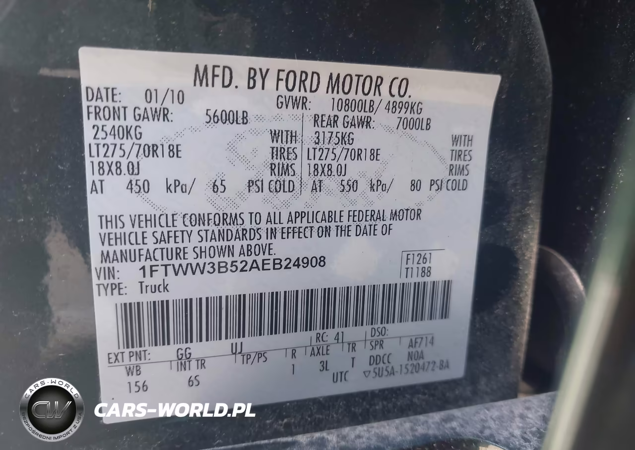 2010 Ford F-350 Cabela's-Harley-Davidson-King Ranch-Lariat-Xl-Xlt VIN:1FTWW3B52AEB24908 - 8