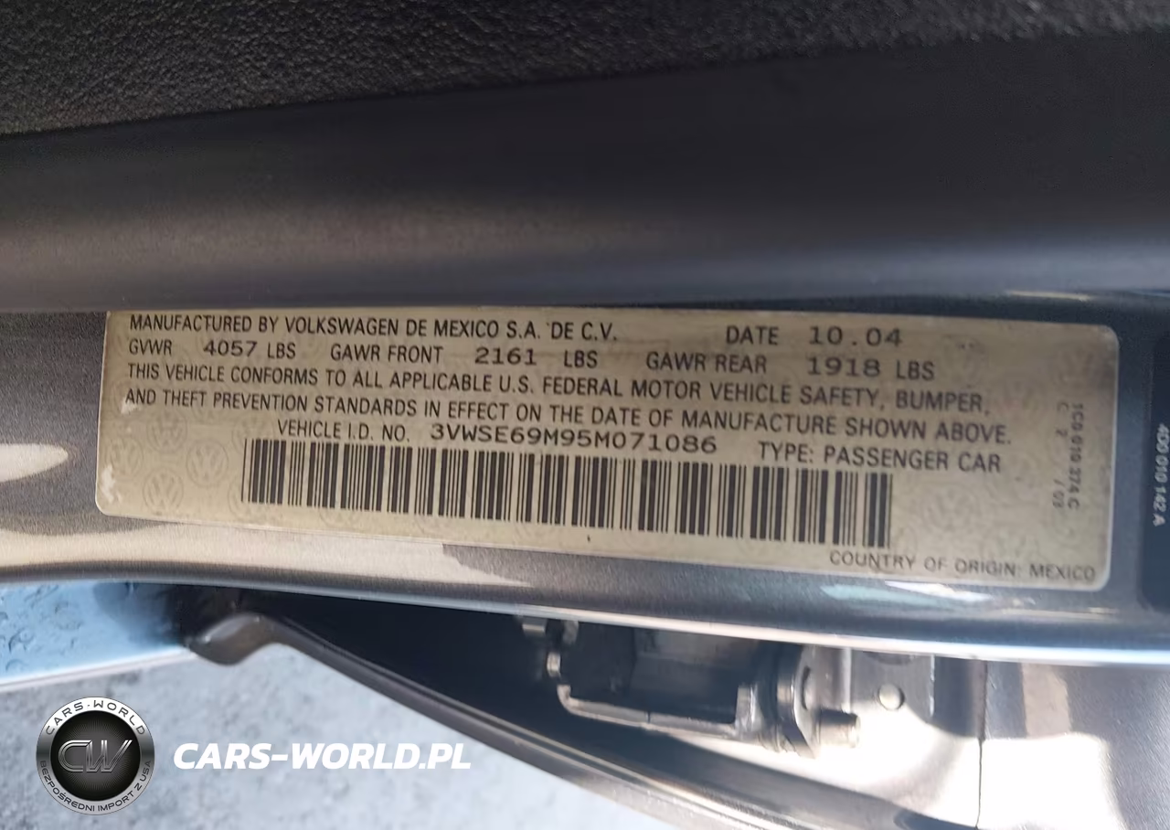 2005 Volkswagen Jetta Gli 1.8T VIN:3VWSE69M95M071086 - 9