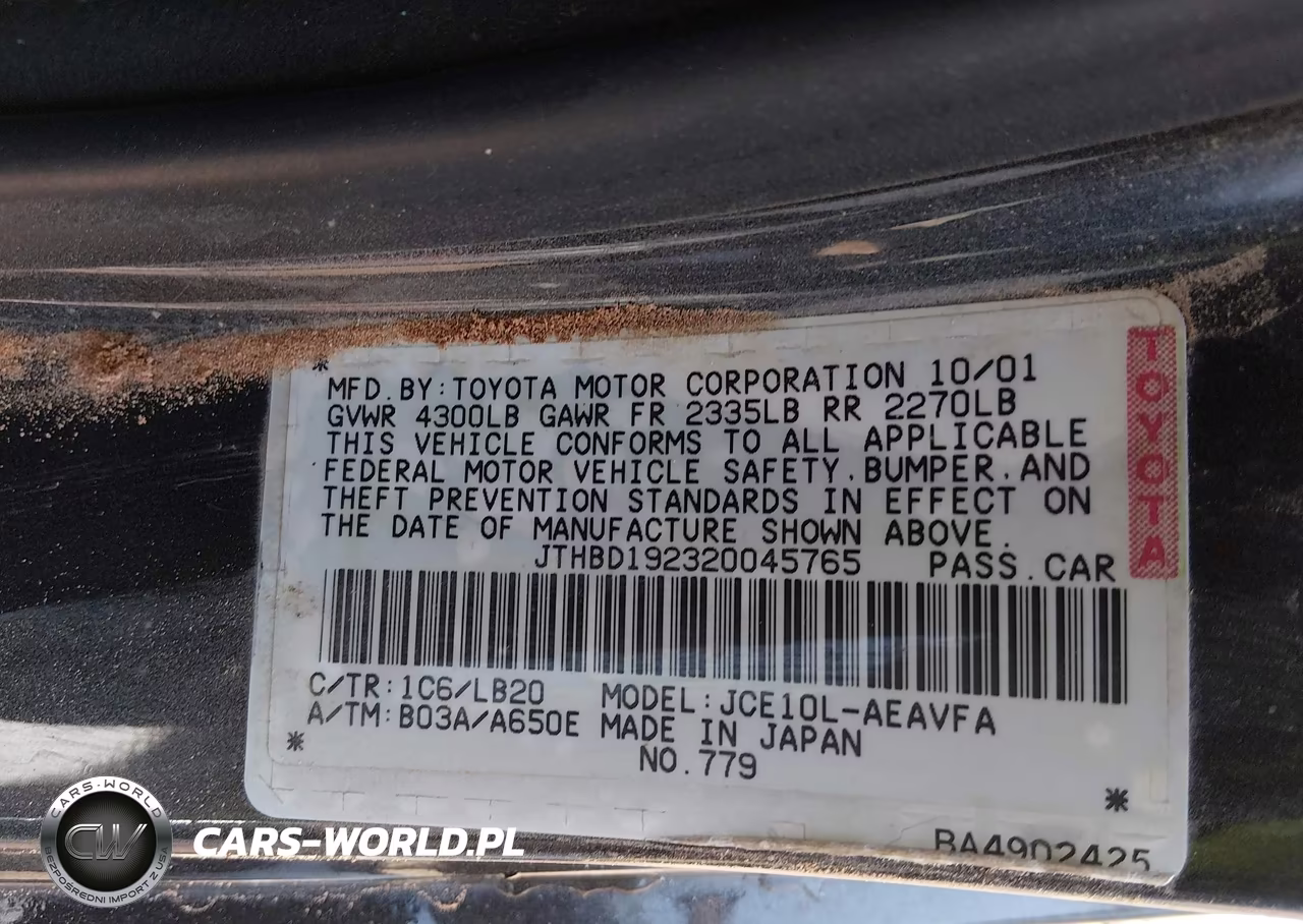 2002 Lexus Is 300 VIN:JTHBD192320045765 - 9