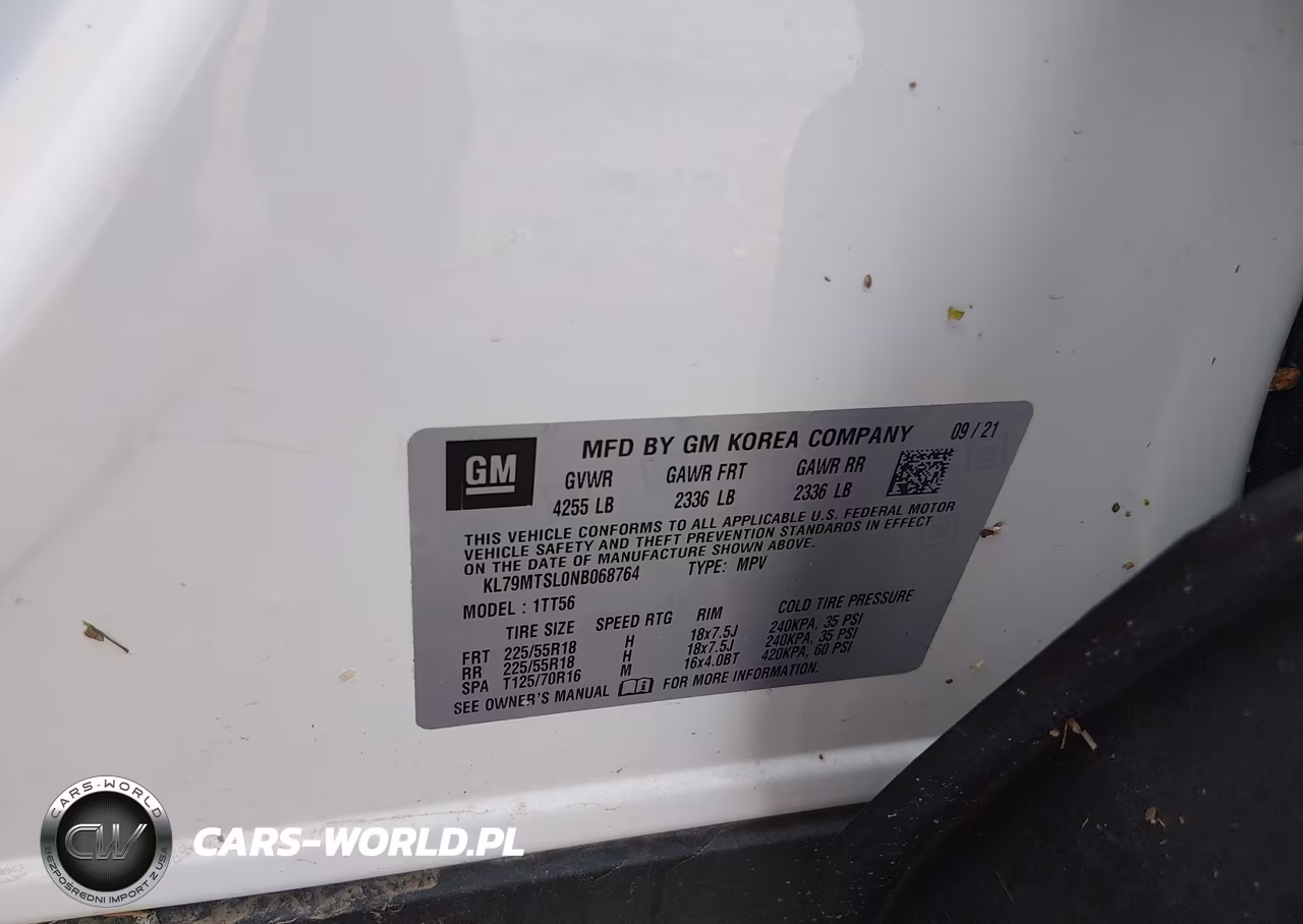 2022 Chevrolet Trailblazer Fwd Rs VIN:KL79MTSL0NB068764 - 9