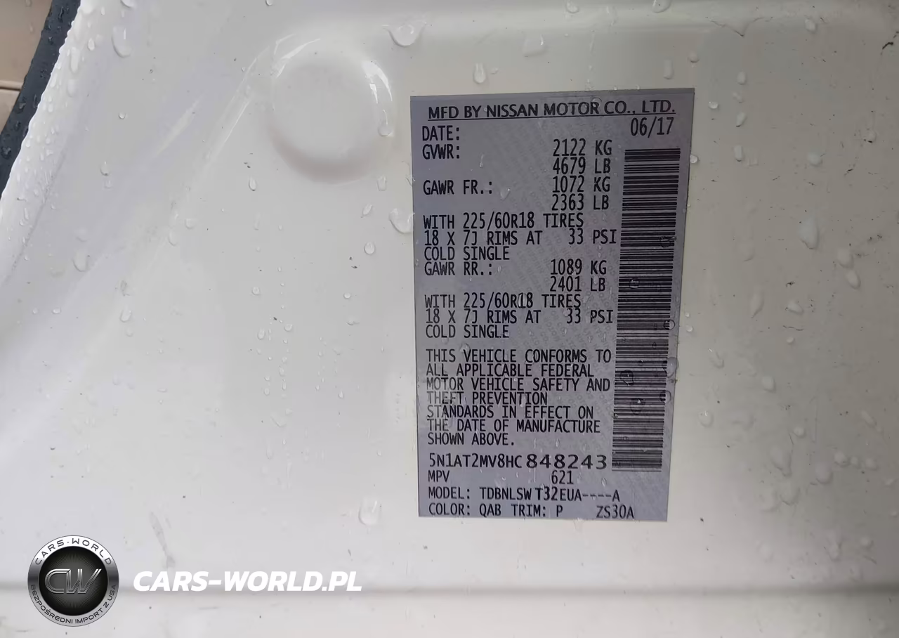 2017 Nissan Rogue Sl VIN:5N1AT2MV8HC848243 - 9