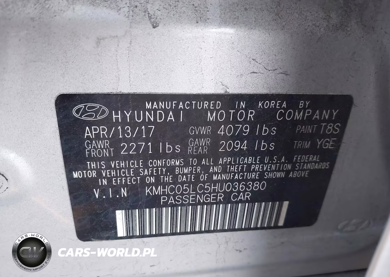 2017 Hyundai Ioniq Hybrid Limited VIN:KMHC05LC5HU036380 - 9