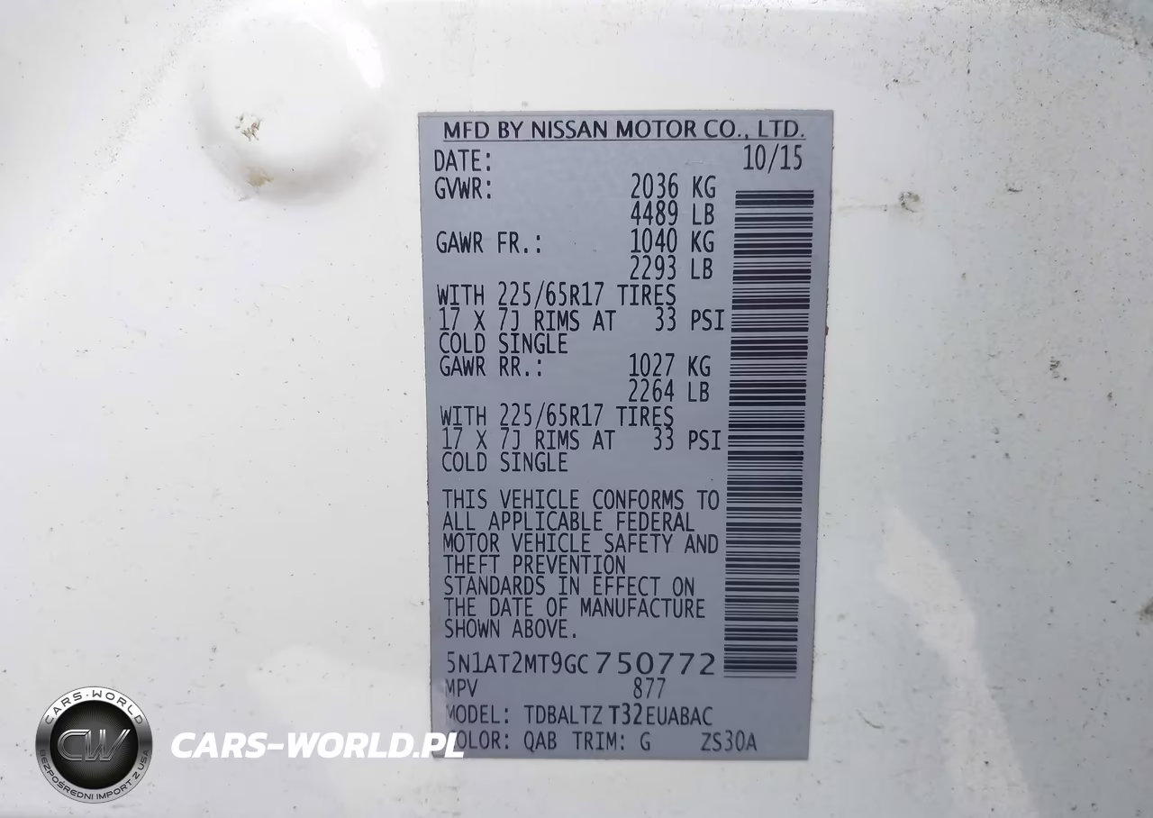 2016 Nissan Rogue Sv VIN:5N1AT2MT9GC750772 - 9