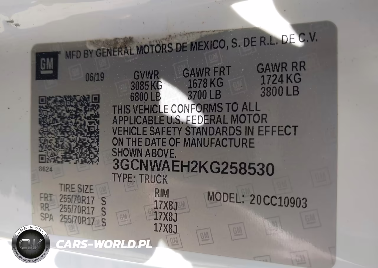 2019 Chevrolet Silverado 1500 Work Truck VIN:3GCNWAEH2KG258530 - 9