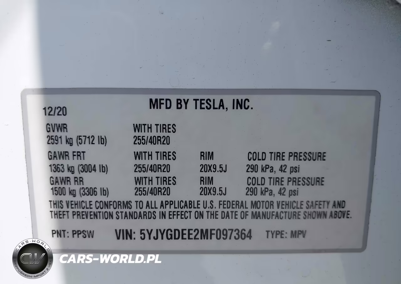 2021 Tesla Model Y Long Range Dual Motor All-Wheel Drive VIN:5YJYGDEE2MF097364 - 9