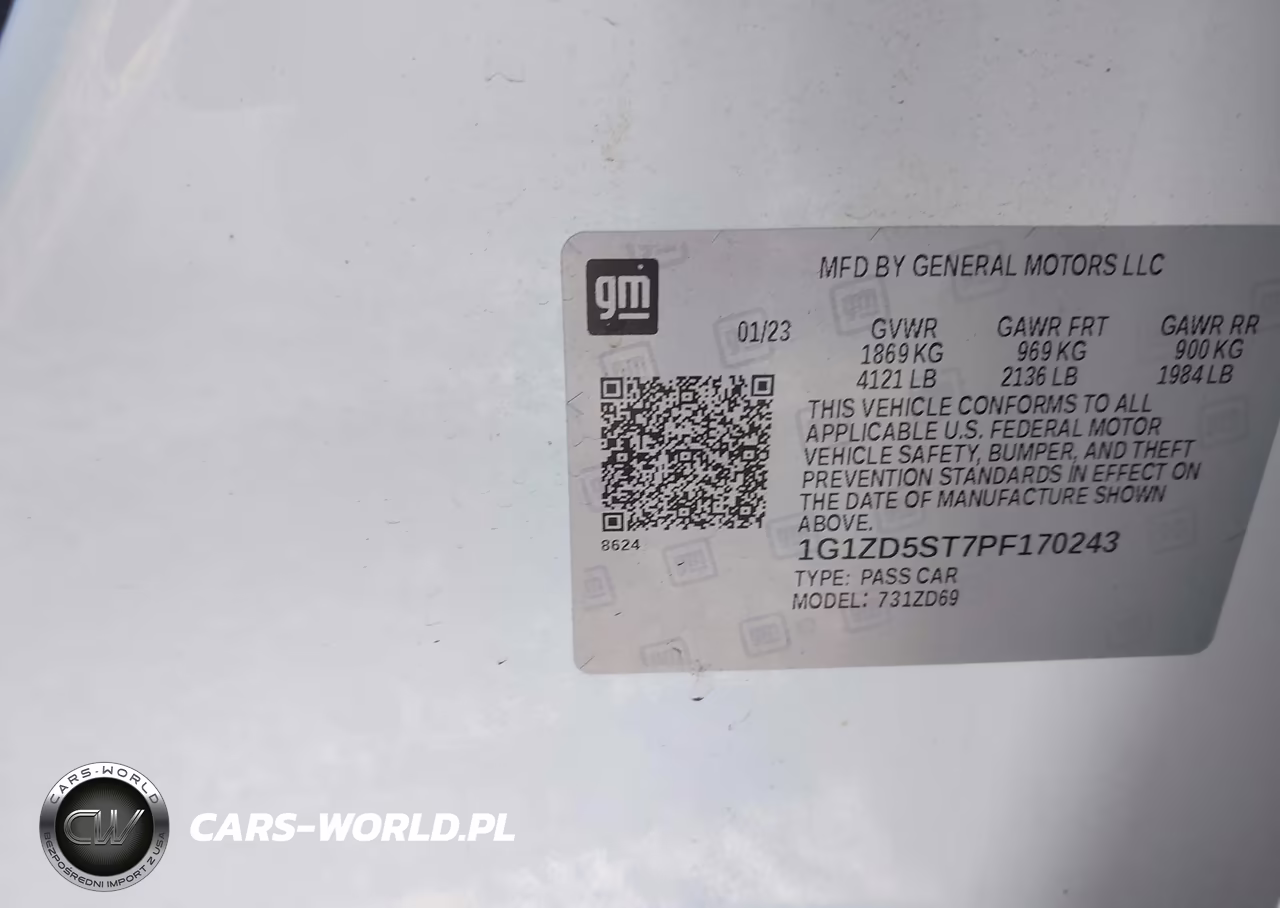 2023 Chevrolet Malibu Fwd 1Lt VIN:1G1ZD5ST7PF170243 - 9