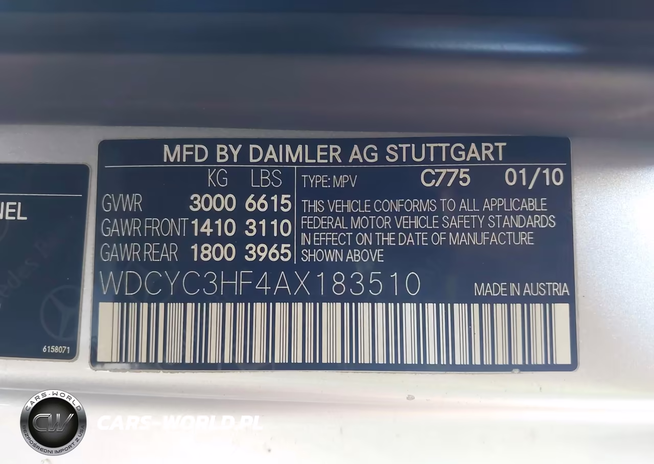 2010 Mercedes-Benz G 550 4Matic VIN:WDCYC3HF4AX183510 - 9