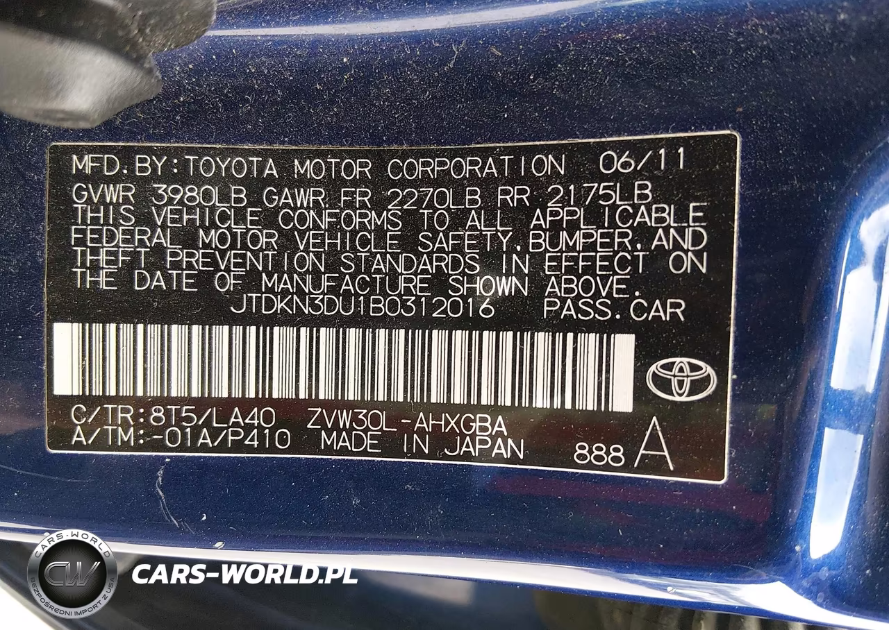 2011 Toyota Prius Four VIN:JTDKN3DU1B0312016 - 9