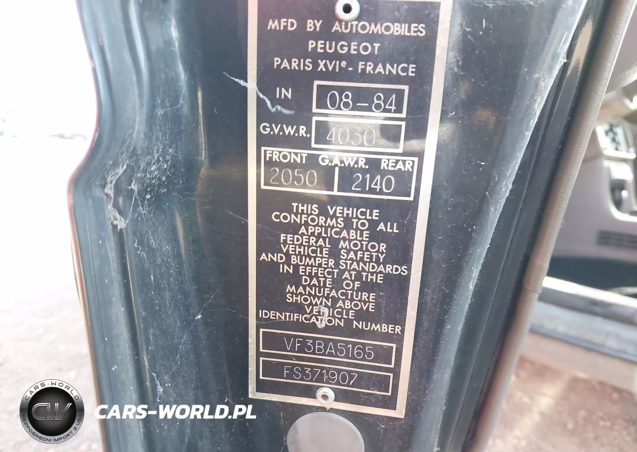 1985 Peugeot 505 Sti VIN:VF3BA5165FS371907 - 9