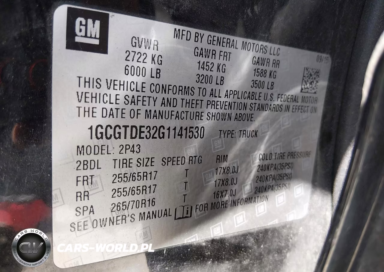 2016 Chevrolet Colorado Z71 VIN:1GCGTDE32G1141530 - 9