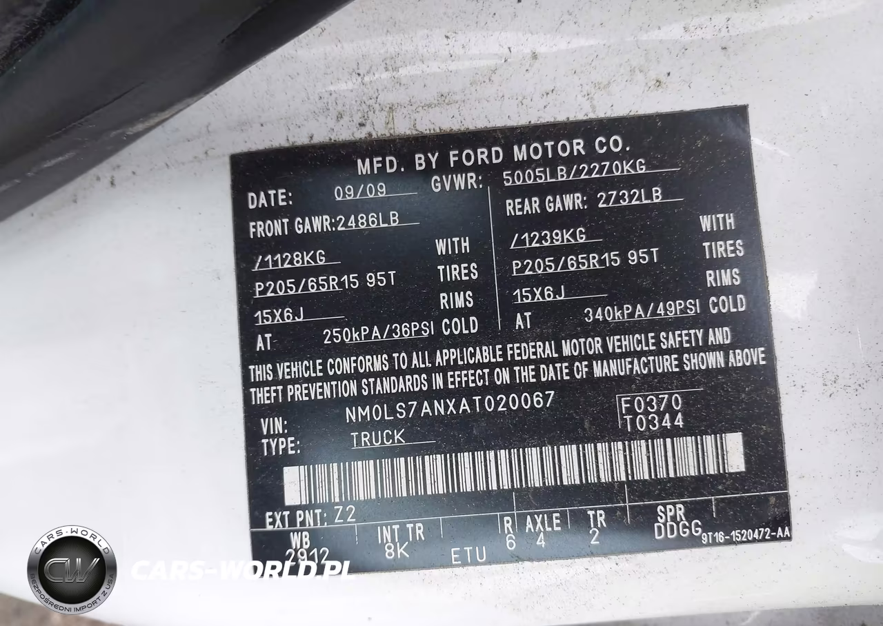 2010 Ford Transit Connect Xl VIN:NM0LS7ANXAT020067 - 9